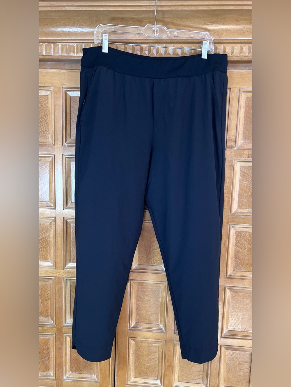 Zella Black athletic Pants Thick Elastic Waist straight Leg XL